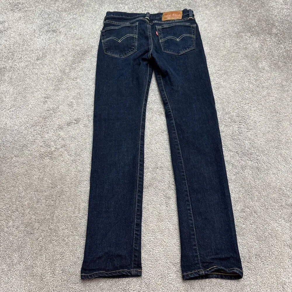 Levi's 519 Extreme Skinny Fit Denim Jeans Mens 29x30 Blue Dark Wash Stretch